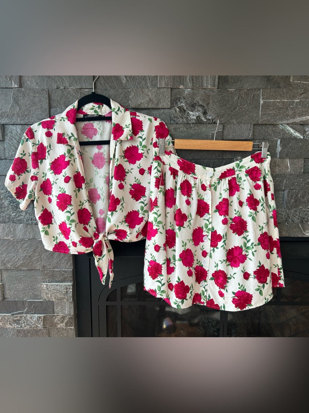 Motel Rocks Two-Piece Floral Matching Set
